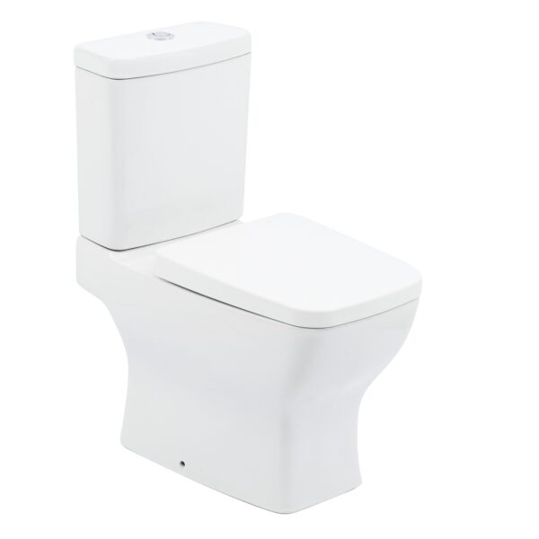 Kit Vaso Sanitário com Caixa Acoplada e Assento Branco Duplo Acionamento 3/6L Saída Vertical Boss Incepa