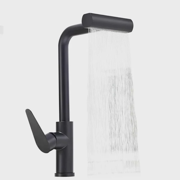 Torneira de Cozinha Gourmet Monocomando Luxo Misturador com Ducha Spray Tripla Função Casa Giratória Água Quente e Fria Moderna Bancada Pia