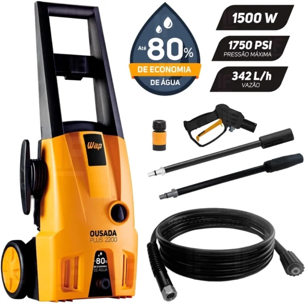 Lavadora de Alta Pressão Wap Ousada Plus 2200 1750PSI 1500W
