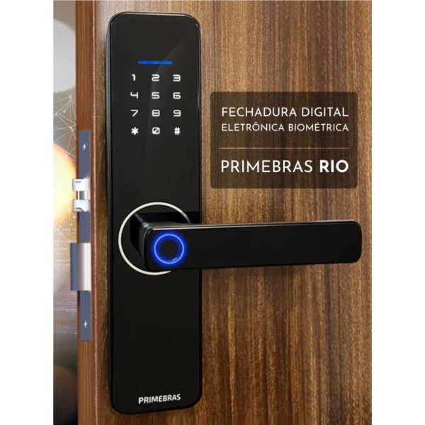 Fechadura Digital Eletronica Rio Wifi Inteligente Smart Senha Primebras App