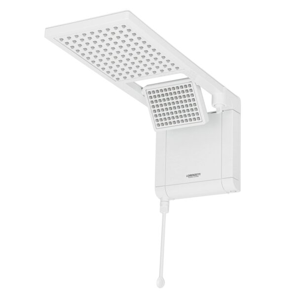 Chuveiro Elétrico Eletrônico 220V 7800w Branco Quadrado Acqua Duo Ultra Lorenzetti