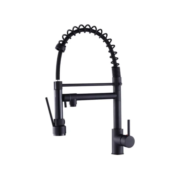 Torneira Gourmet Prizi Cheff Black 50cm, Bancada, com Spray, Monocomando