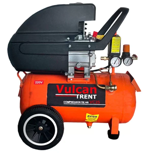 Compressor de Ar 8,0 Pés 24 Litros 2,5HP 160L/m com 2 Saídas – VULCAN-VC25