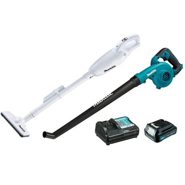 Conjunto Aspirador de Pó e Soprador com 1 Bateria 12V e Carregador – MAKITA-CLX248