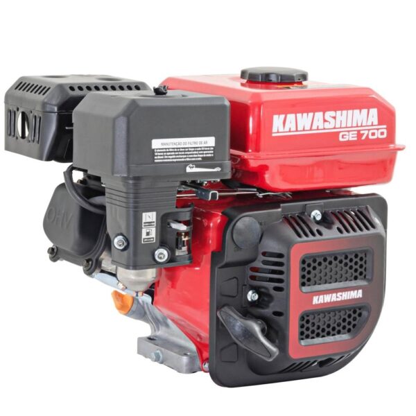 Motor Estacionário Robusto Kawashima GE700 4T 212cc 7HP à Gasolina Com Partida Manual p/ Geradores