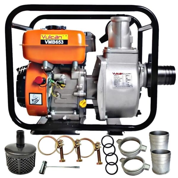 Motobomba VMB653 Autoescorvante 3'' á Gasolina 4 Tempos 196CC Partida Manual