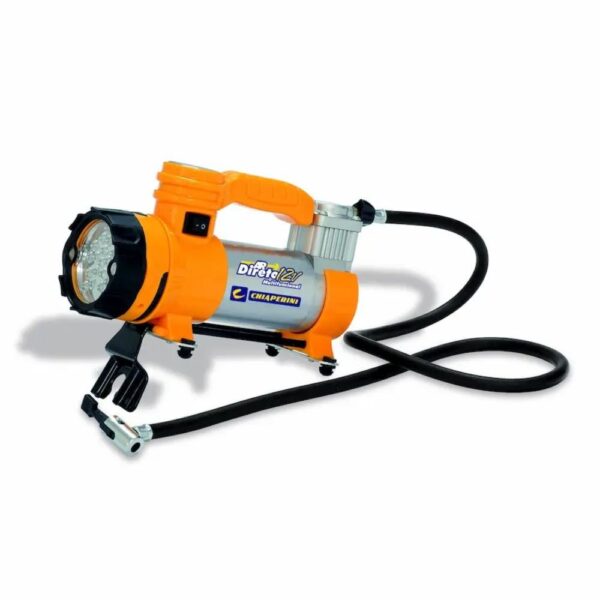 Mini Compressor de Ar com Lanterna 150 PSI Plug 12V Chiaperini