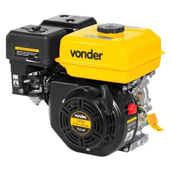 Motor A Gasolina Vonder 7.0 Hp 4T 3.6 L Amarelo E Preto